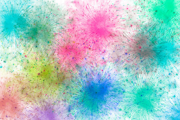 カラフルな飛沫の背景