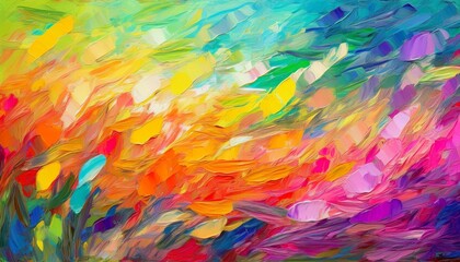 vibrant impressionist color field abstract background