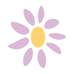 Hand draw flower sketch icon Vector