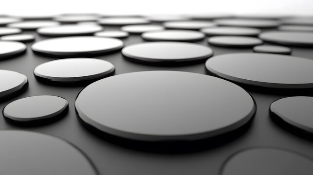 Abstract Black Circles Background Grey Texture Design