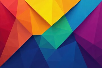 Geometric abstract design with vibrant color blocks, colorful, bold, art