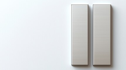 Two parallel rectangular blocks