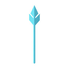 Minimalistic Arrow with a Clear Silhouette in Soft Isolated on Transparent Background