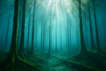 Fototapeta premium Underwater Forest