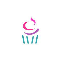 Sweet bakery cake logo design
