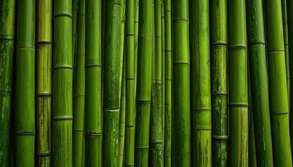 Fototapeta premium Bamboo Forest Background - Lush Green Natural Scenery