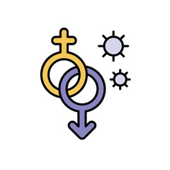 Sexually Transmitted Infections Icon vector