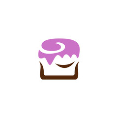 Sweet bakery cake logo design