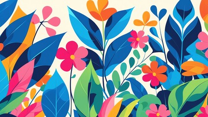 Vibrant Floral Paradise: A Symphony of Colors and Blooms