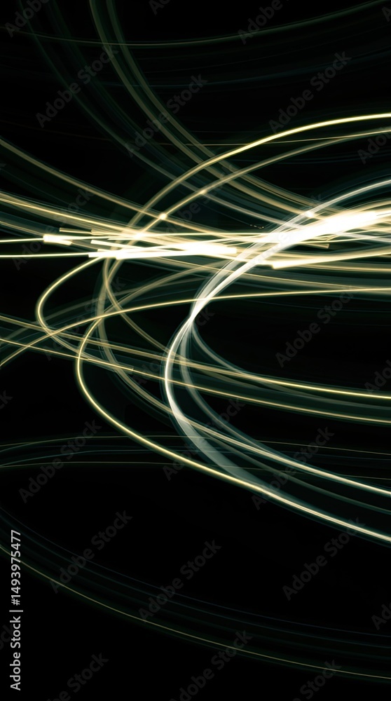 Poster dynamic swirling lines blend light and shadow forming an abstract design ideal for mobile wallpaper.