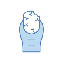 Nail Infection Icon vector