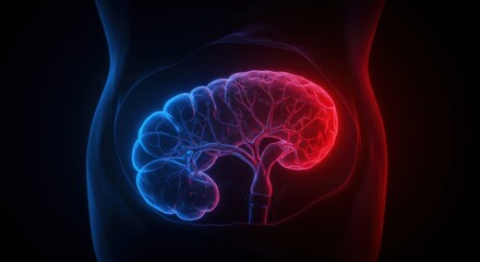 Detailed visualization of human brain with neural network highlighting cognitive functions