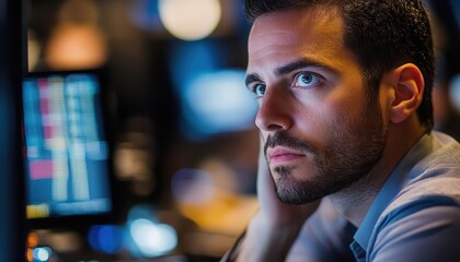 A shot of analysts preparing for earnings season, Market Trends, Engaged and organized