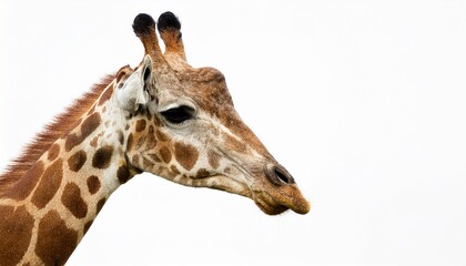 an giraffe isolated on white background