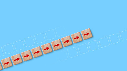 Paving the way forward. Plan ahead, Vision of the future and goals, Go forward step by step, Continue the process steadily, making plans. Next steps, Course to go forward.