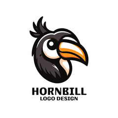 Fototapeta premium Hornbill Vector Logo Design