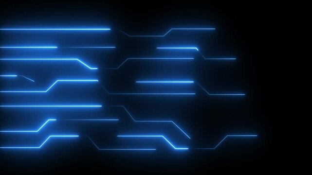 Digital Data moving on Circuit Board and CPU loop backgrounds. Computer Processing and organizing data. Abstract high tech Artificial intelligence (AI), data mining, modern computer technology surface