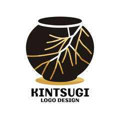 Kintsugi Vector Logo Design