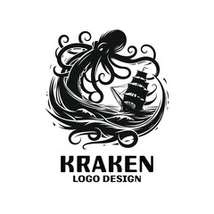 Kraken Vector Logo Design
