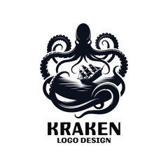 Kraken Vector Logo Design