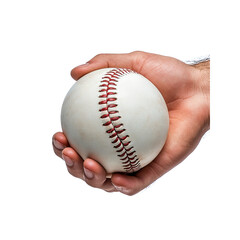 Close-up of a Hand Holding a Well-Used Baseball