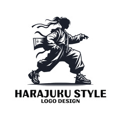 Harajaku Style Vector Logo Design