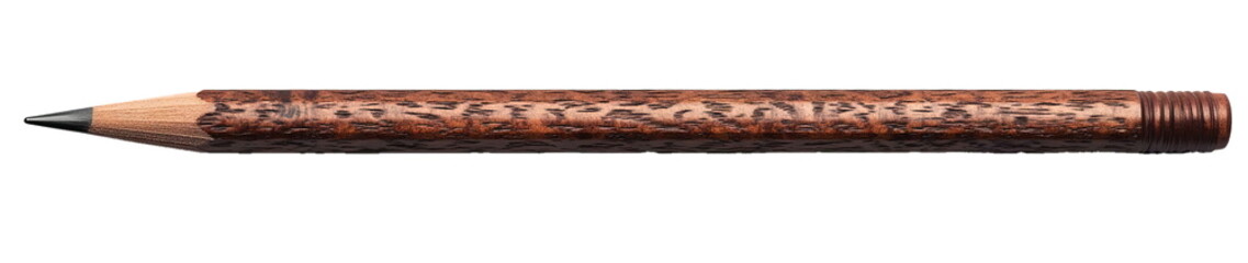 Fototapeta premium Wooden Pencil on White Background