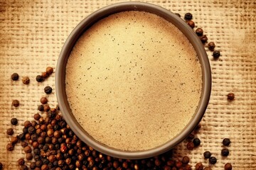 POUDRE D'&Eacute;PICES DANS UN BOL EN TERRE CUITE