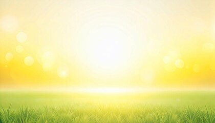 Obraz premium Golden Meadow Sunlit Grass and Bokeh Hues