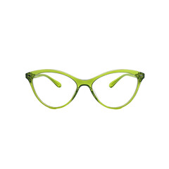 Lime Green Cat-Eye Eyeglasses Fashionable Frame