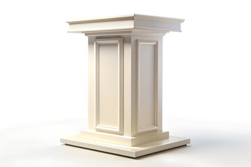 Obraz premium Classic Modern Podium In Matte White