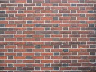 Red and Brown Brick Wall Texture Background for Design Use