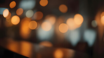 Abstract bokeh effect of warm and cool lights creates a soothing and dreamy vibe