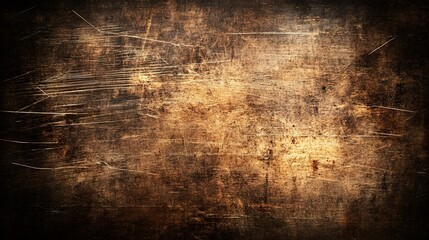 Obraz premium Dark Brown Grunge Scratched Metal Texture Background
