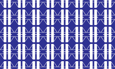 seamless pattern with blue flowers