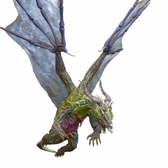 ドラゴン　3DCGレンダリング