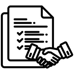 Document outline icon. Simple vector icon design in outline style. Editable vector format