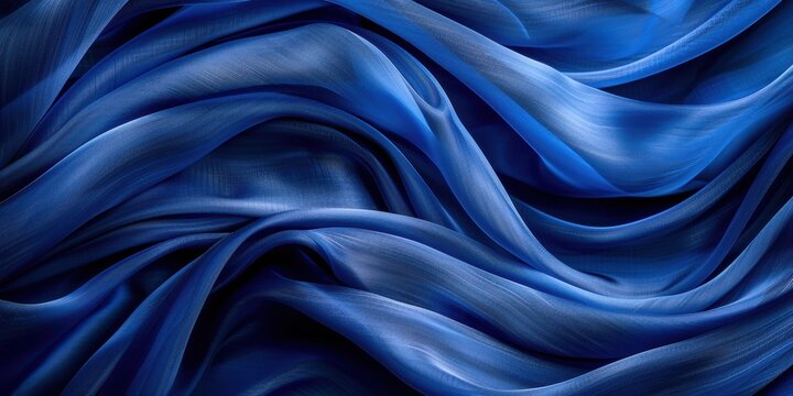 SOIE BLEUE, TEXTURE ONDUL&Eacute;E, FOND ABSTRAIT
