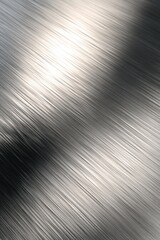 Obraz premium Brushed Metal Surface Close Up Abstract Industrial Texture Background with Light and Shadow Silver Gray Steel Aluminum Metallic