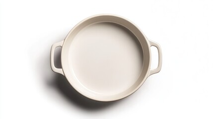 Neutral dish from above view