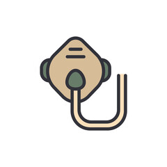 Respirator With Tube Protection Device For Clean Air Environment