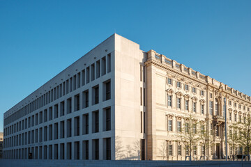 A corner view of the Humboldt Forum in Berlin, Germany.