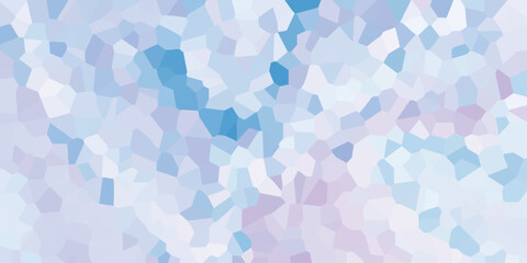 Abstract crystal mosaic in cool pastel tones of blue and lavender for modern design backgrounds and visual effects