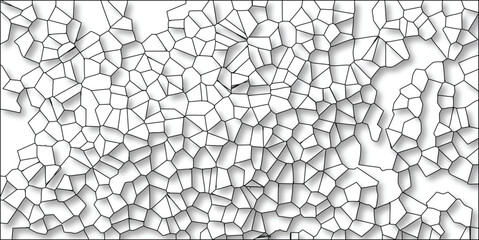 Obraz premium Abstract cellular structure illustration featuring geometric shapes and shadow effects on a white background for design and visuals