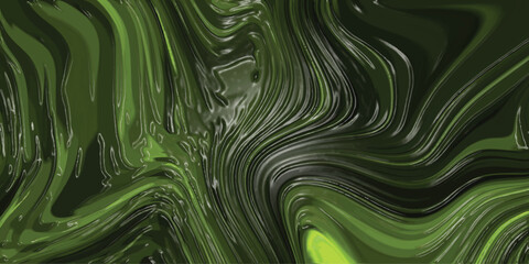 Fototapeta premium Abstract green flowing fluid texture with liquid and swirls depicting movement and organic forms for creative backgrounds