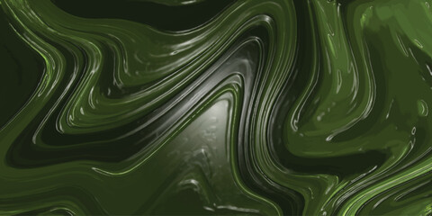 Abstract green swirls and liquid texture design ideal for modern backgrounds and decorative graphic elements with depth