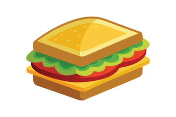 sandwich isolated on white background