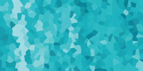 Abstract turquoise crystal pattern background with geometric shapes and textured design for web and print purposes.