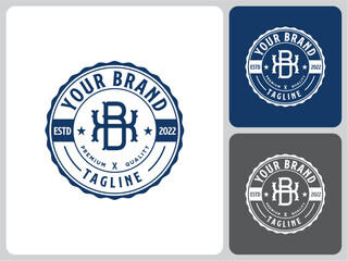 vector logo label letter XB