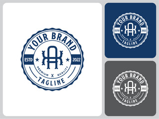 vector logo label letter AX